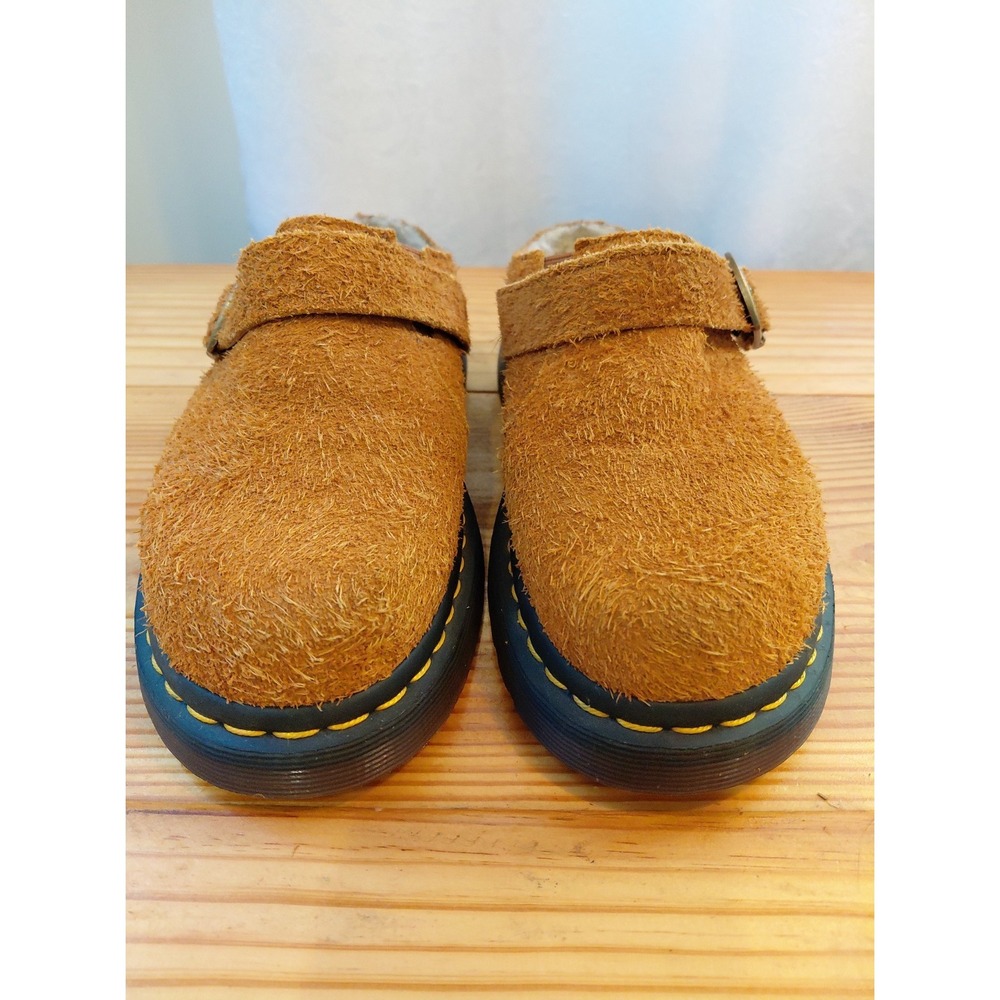 Doc Martens Isham Women's Size 6 Brown Suede Mule Clogs Very Good Condition